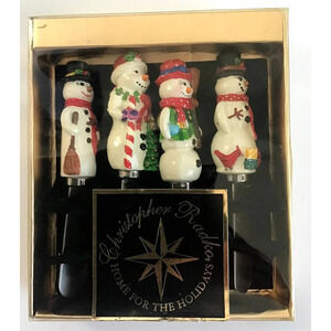 Christopher Radko Snowman Pate Knives Home for the Holidays
